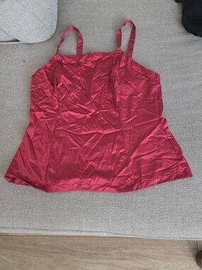 Vintage Wonder maid Non Cling Burgundy Silky Camisole Top Women’s Size S